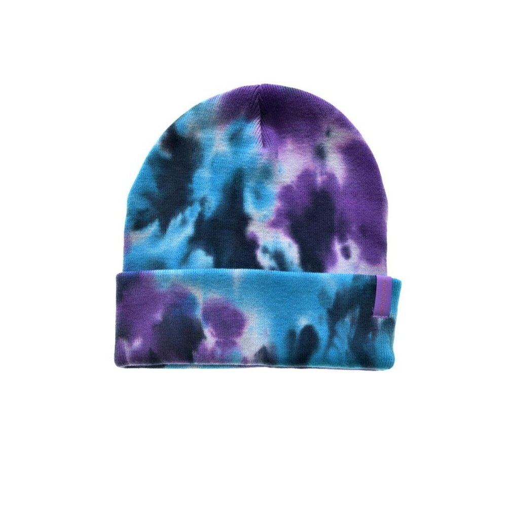 Psycho Tuna Tie Dye Beanie Blue Purple Blue Orchid EUC